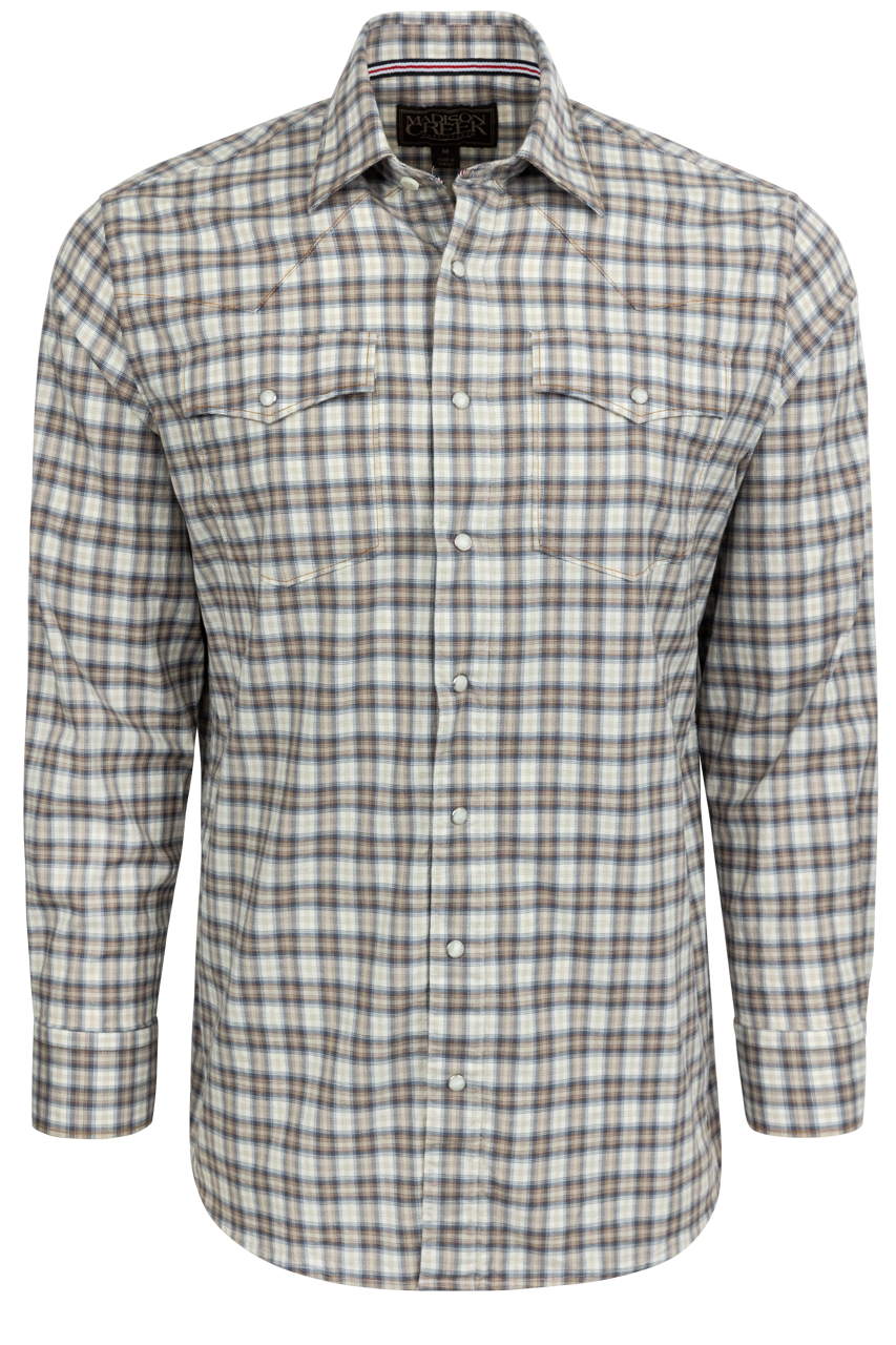 Madison Creek Bisley Western Shirt - Taupe