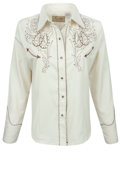 Scully Women's Western Embroidered Shirt