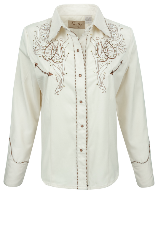 Scully Women's Western Embroidered Shirt