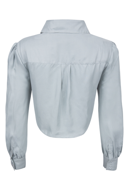Folk Saint Hazy Blue Marlowe Blouse