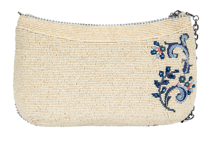 Mary Frances Floral Beaded Crossbody Bag