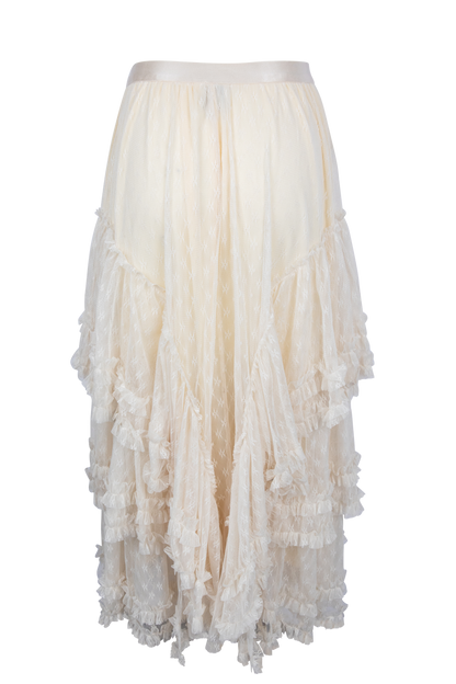Juliette Tiered Ruffle Lace Maxi Skirt