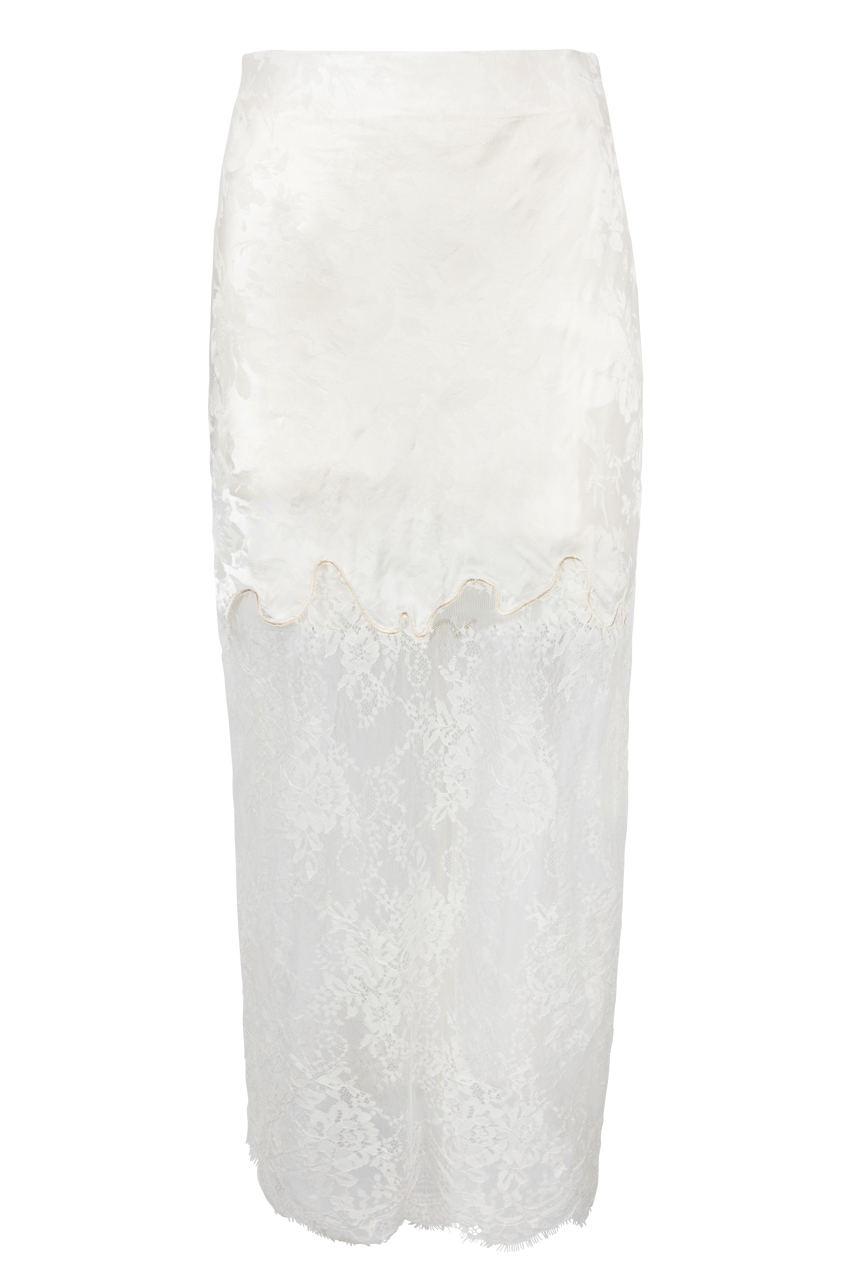 Line & Dot Amelie Lace Midi Skirt