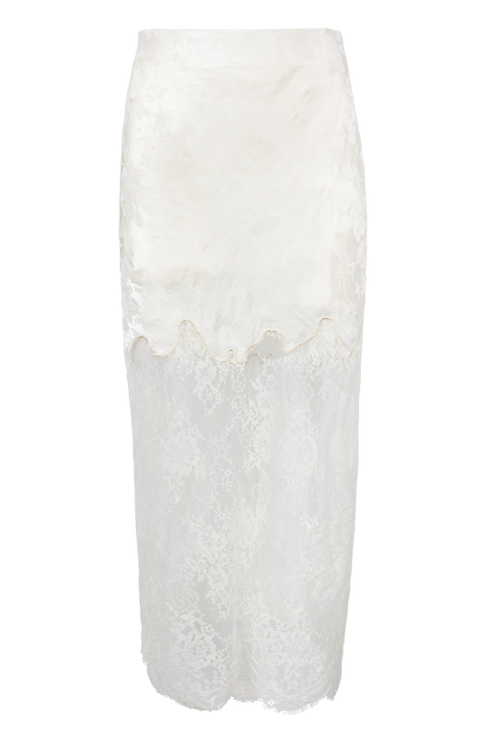 Line & Dot Amelie Lace Midi Skirt