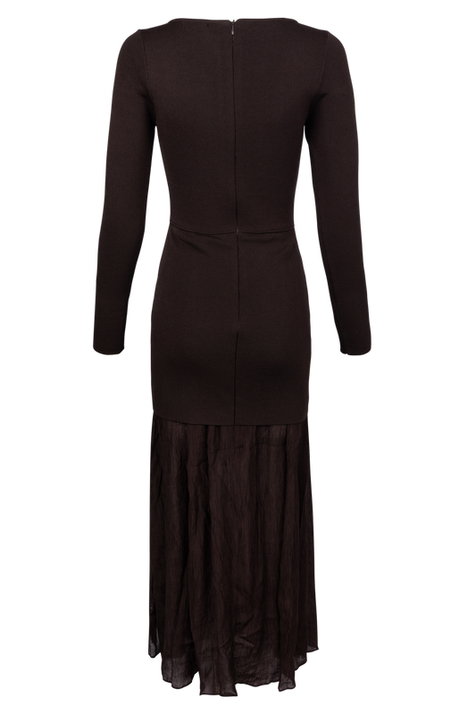 Line & Dot Gemma Mix-Media Maxi Dress - alternate view