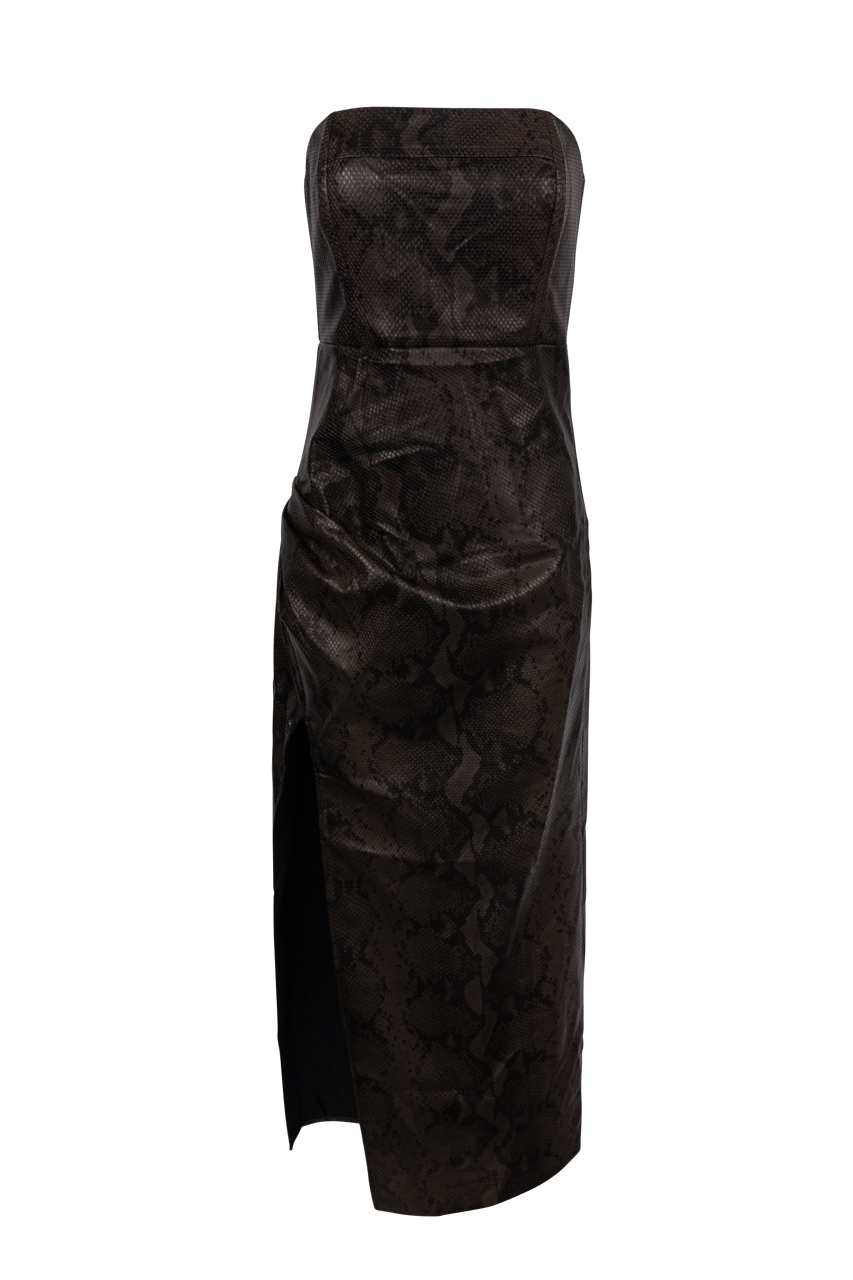 Line & Dot Bex Python Maxi Dress