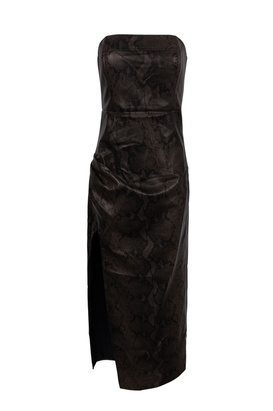 Line & Dot Bex Python Maxi Dress
