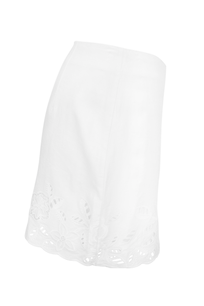 Z Supply Daya Embroidered Linen Mini Skirt
