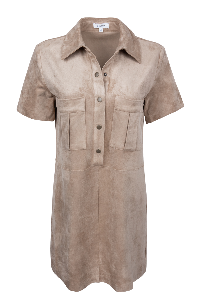 Z Supply Leone Suede Mini Dress
