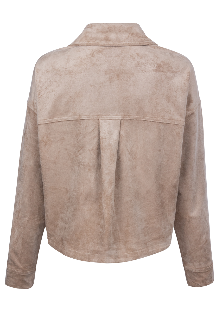 Z Supply All Day Cropped Suede Jacket