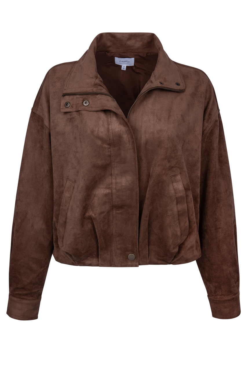 Z Supply Corin Suede Bubble Hem Jacket