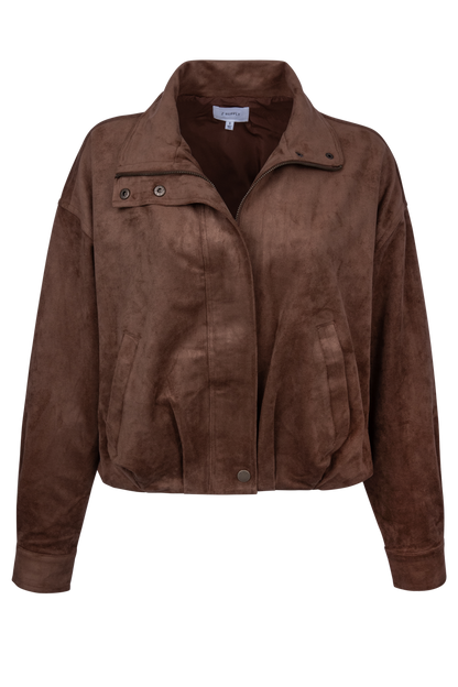 Z Supply Corin Suede Bubble Hem Jacket