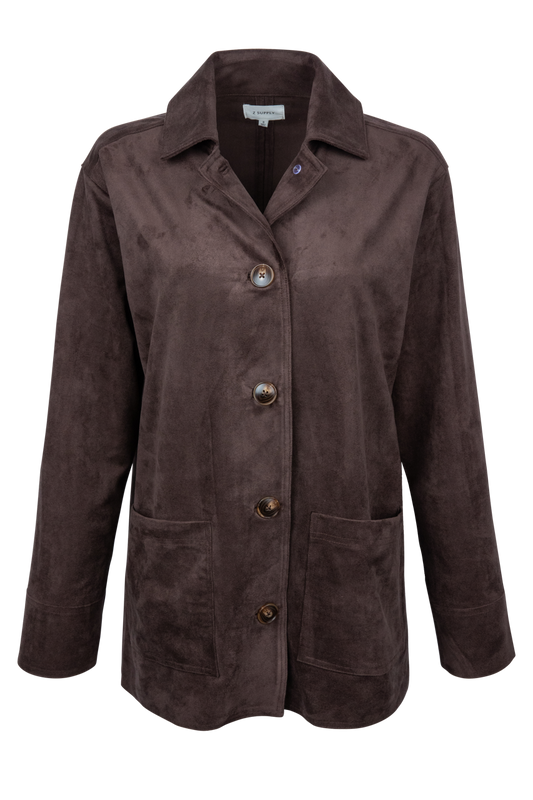 Z Supply Decker Suede Chore Coat