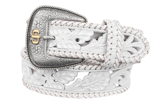 Stetson Tooled Lace Edge Belt