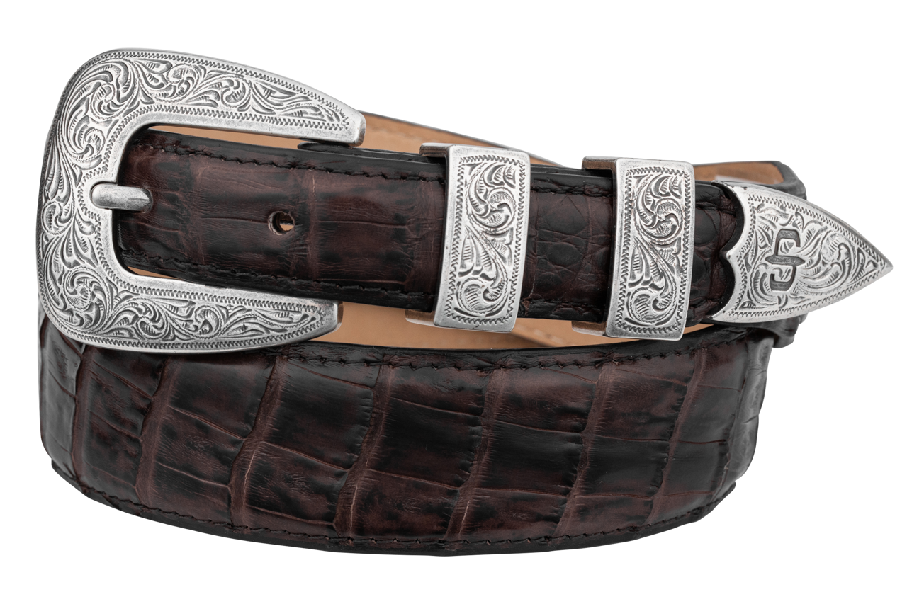 Stetson Women's Caiman Tapered Tab Belt