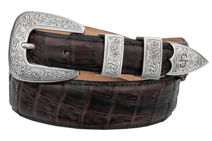 Stetson Women's Caiman Tapered Tab Belt