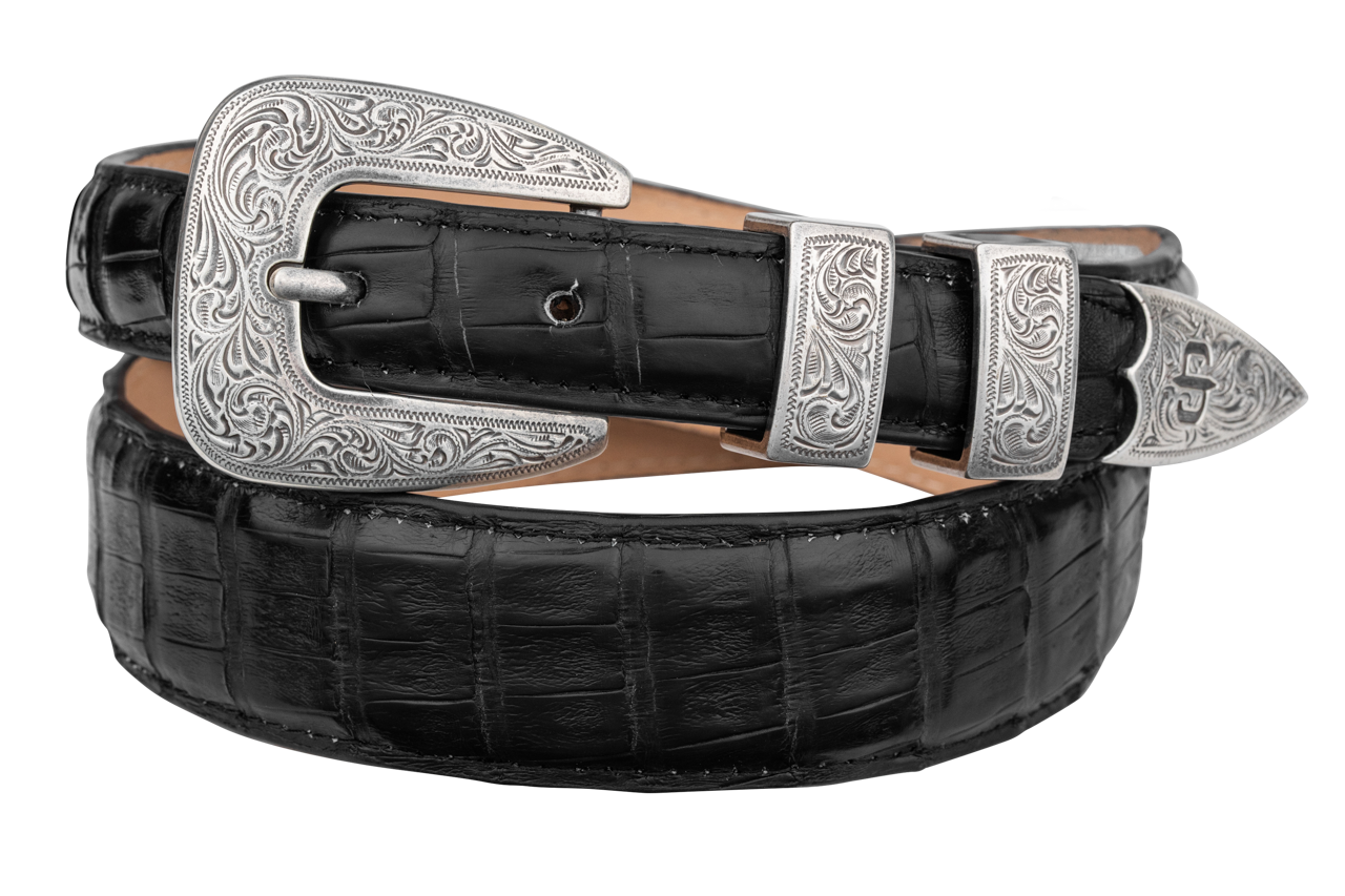 Stetson Women's Caiman Tapered Tab Belt