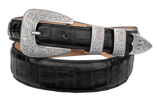 Stetson Women's Caiman Tapered Tab Belt