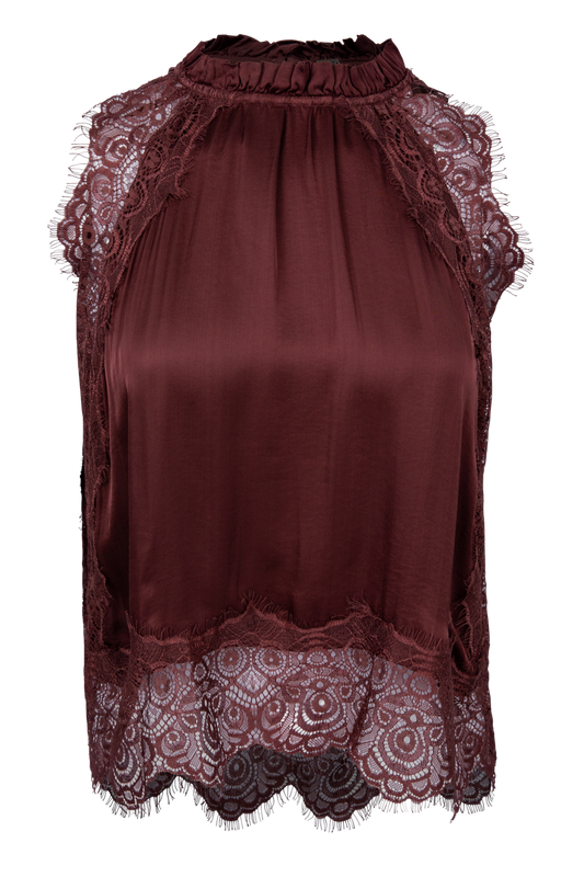 YFB Celest Lace Top - Brown