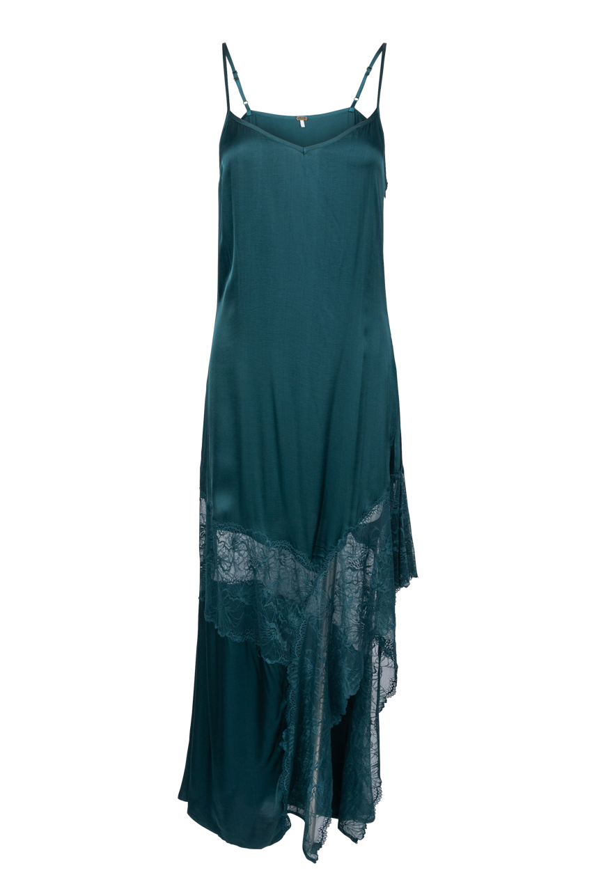 YFB Merletto Lace Slip Dress - Teal