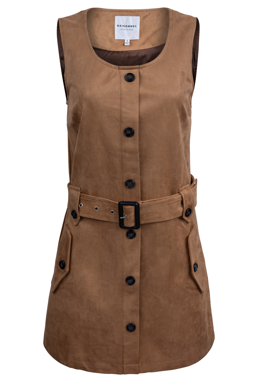 Raisonnel Brown Suede Dress