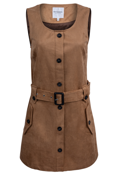 Raisonnel Brown Suede Dress