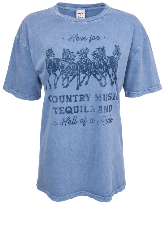 HRT and LUV Country Music Graphic Tee