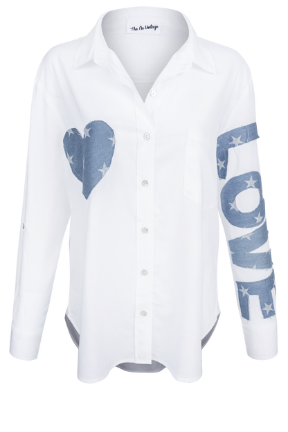 Nu Vintage Love Patchwork Shirt