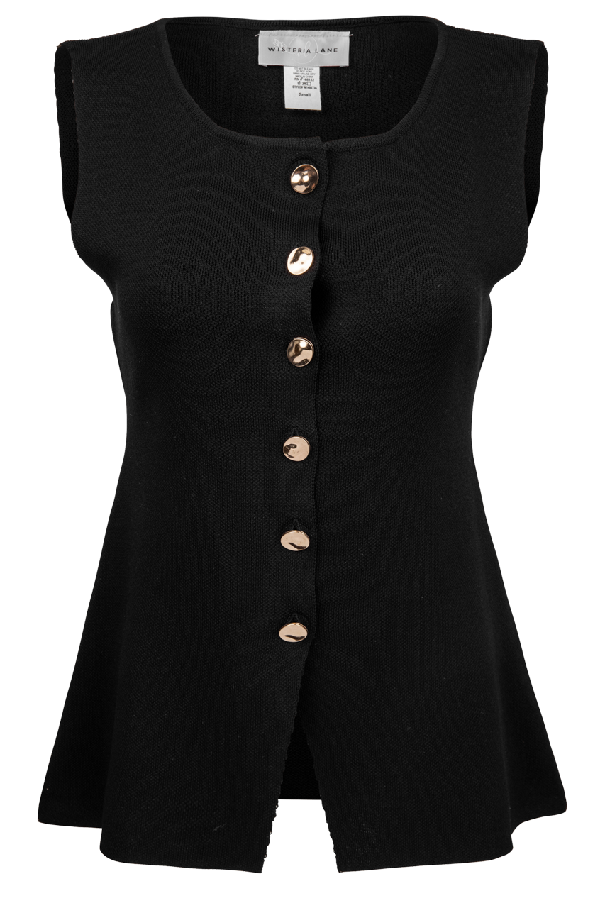 Wisteria Lane Sleeveless Peplum Top