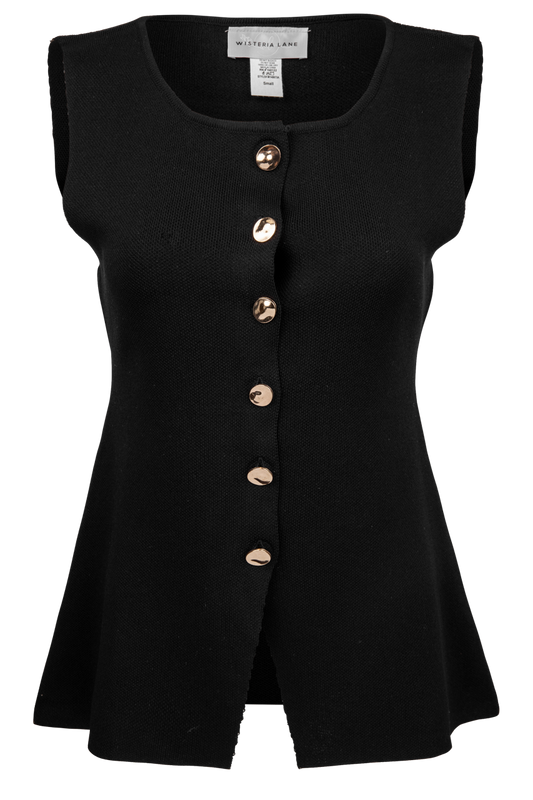 Wisteria Lane Sleeveless Peplum Top
