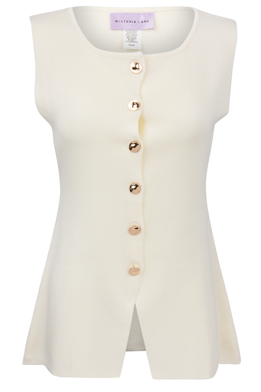 Wisteria Lane Sleeveless Peplum Top