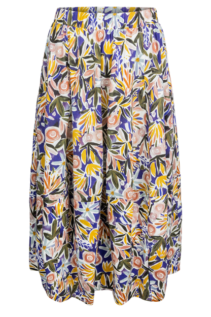 Pinch Multi Floral A-Line Skirt