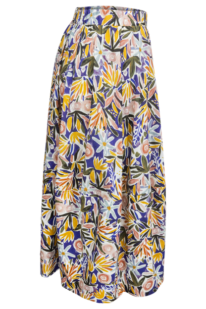 Pinch Multi Floral A-Line Skirt