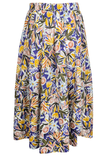 Pinch Multi Floral A-Line Skirt