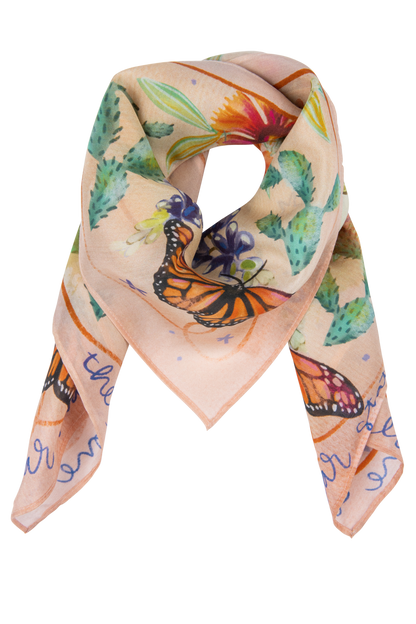 Heartland Floral Silk Scarf