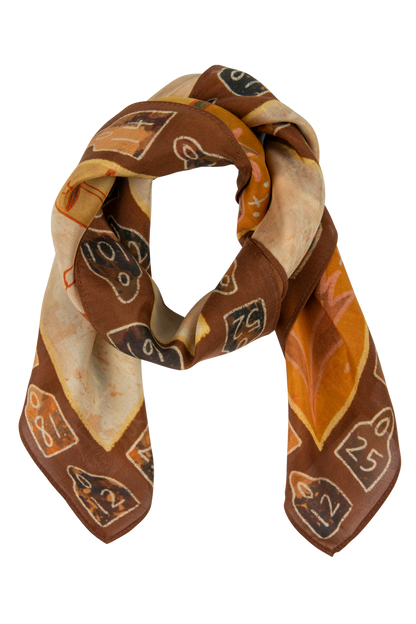 Round Up Cowgirl Silk Scarf