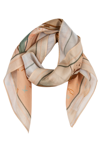 Desert Sun Cowgirl Silk Scarf