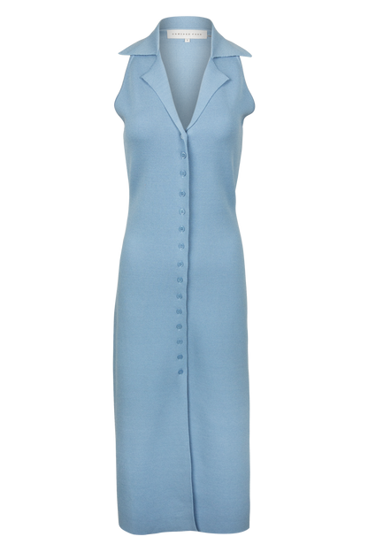 Endless Rose Knit Collared Midi Dress