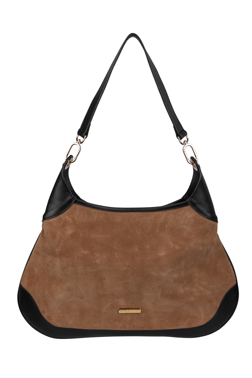 Esquivias Josephine Suede Shoulder Bag
