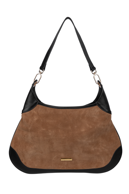Esquivias Josephine Suede Shoulder Bag