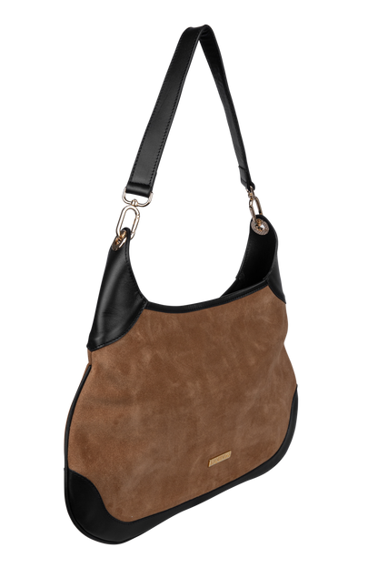 Esquivias Josephine Suede Shoulder Bag