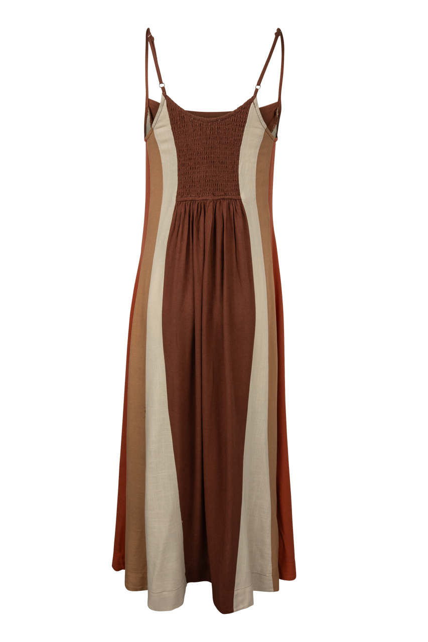 Raisonnel Colorblock Flowy Maxi Dress