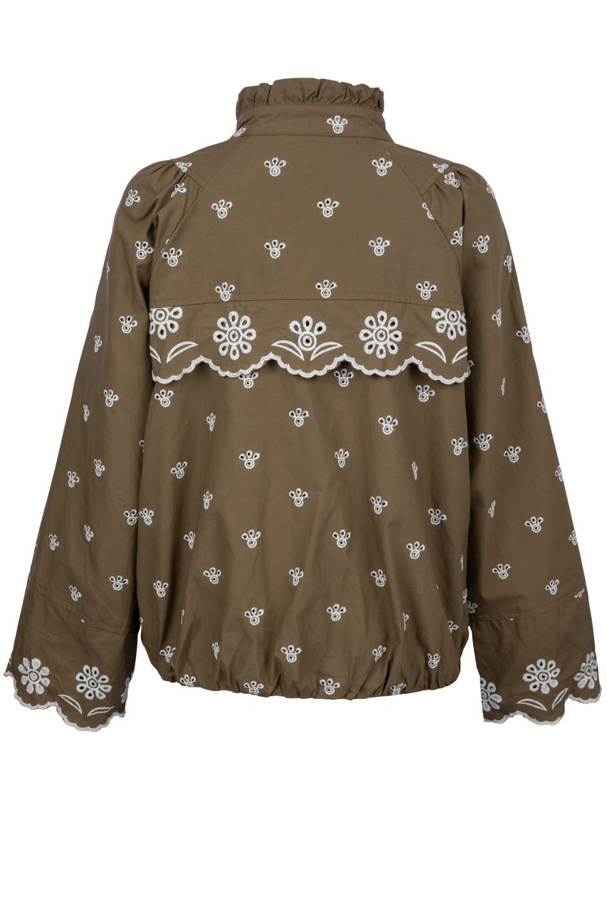 Raisonnel Embroidered Zip-Up Jacket