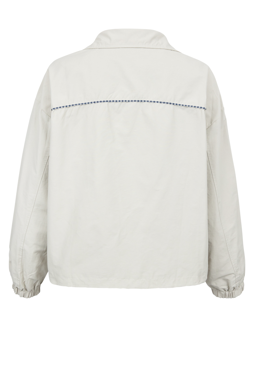 Raisonnel Floral Embroidery Windbreaker Jacket