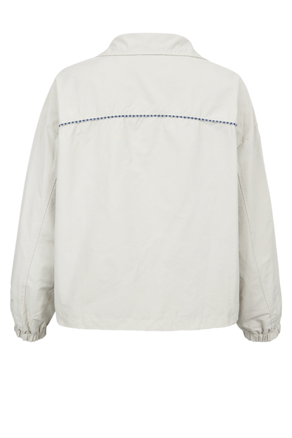 Raisonnel Floral Embroidery Windbreaker Jacket