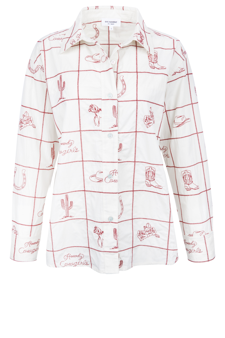 Peace Love Line Western Icon Shirt