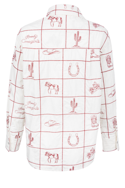 Peace Love Line Western Icon Shirt