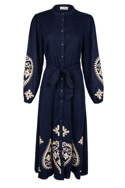 Urban Daizy Embroidered Paisley Maxi Dress