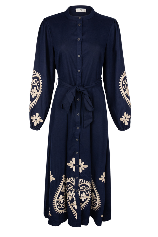 Urban Daizy Embroidered Paisley Maxi Dress