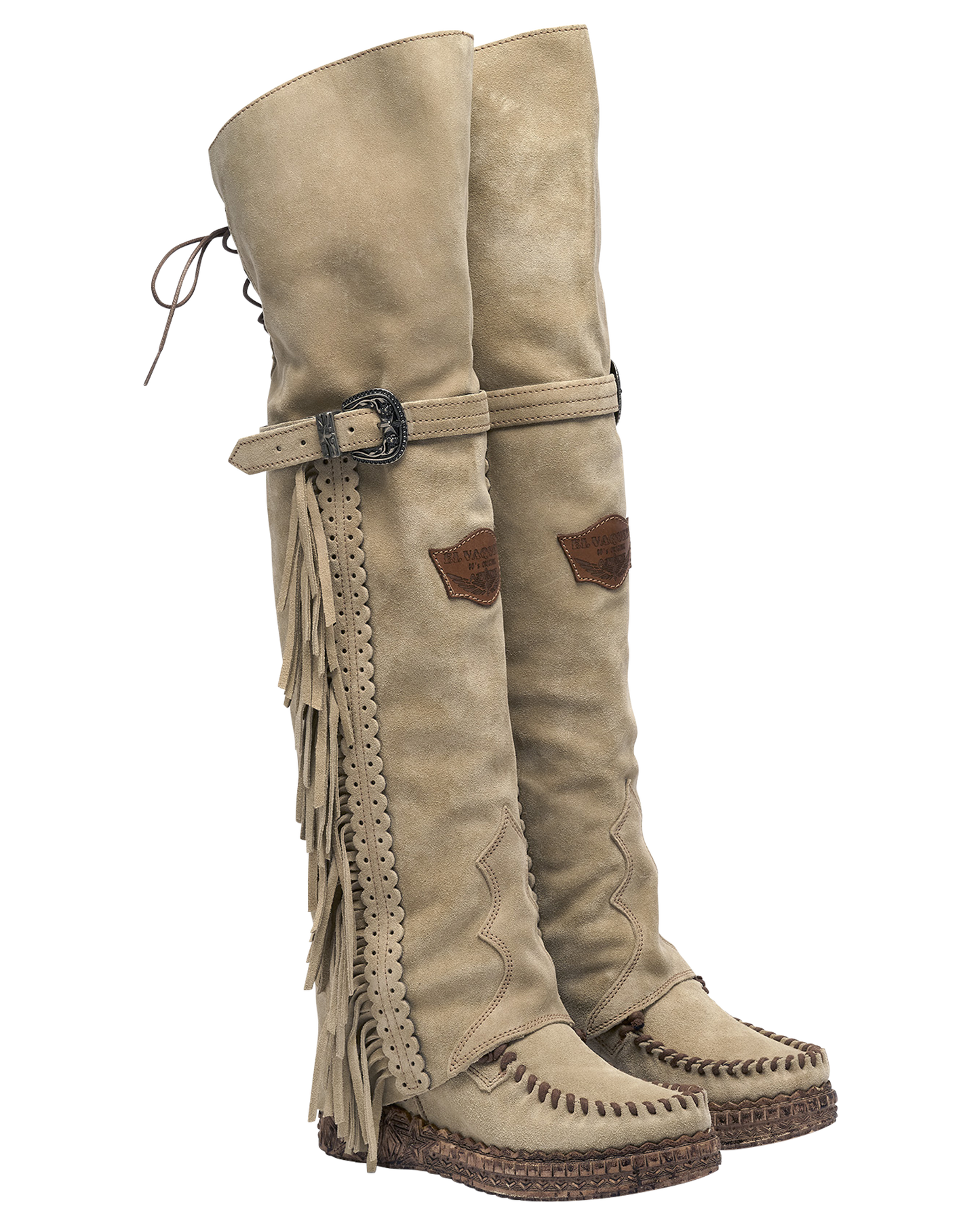 El Vaquero Coleen Silverstone Corda Moccasin Boots